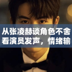 从张凌赫谈角色不舍看演员发声，情绪输出为何更容易制造共鸣